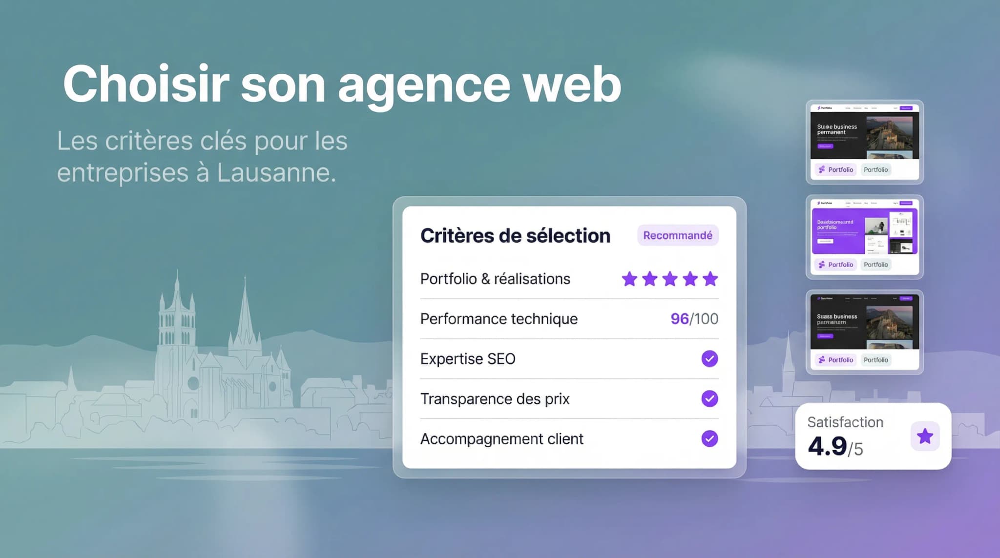 Comment choisir son agence web à Lausanne en 2026