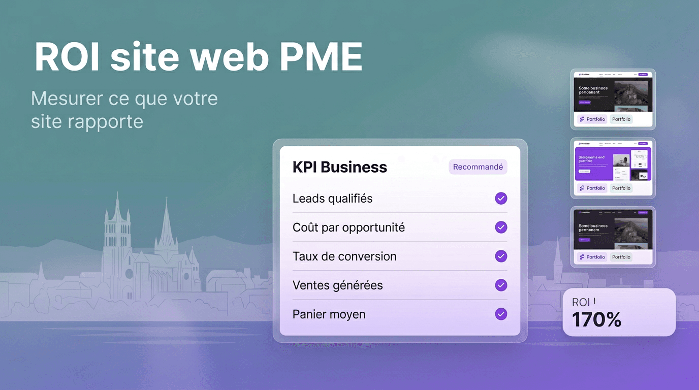 ROI site web PME à Lausanne: comment mesurer ce que votre site vous rapporte vraiment